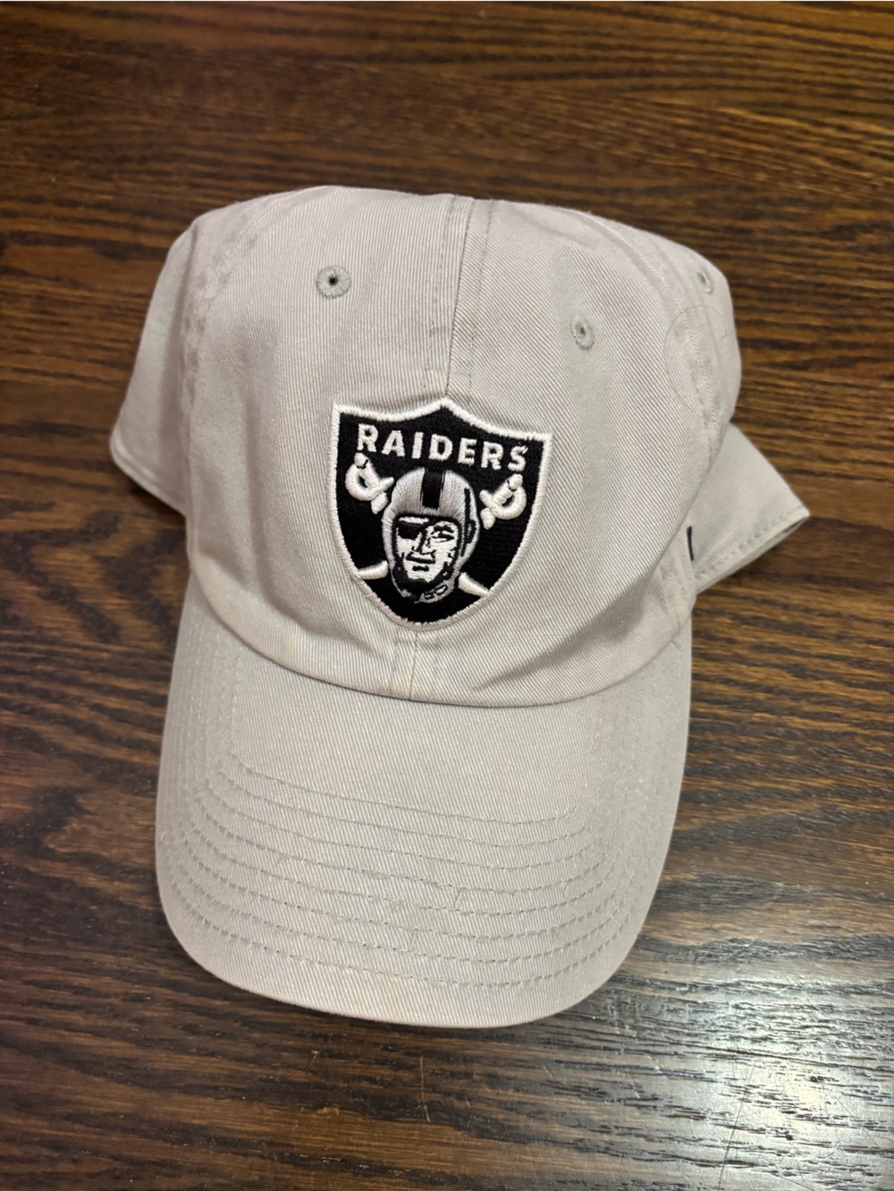 Las Vegas raiders nfl dad cap hat unisex gray football black white